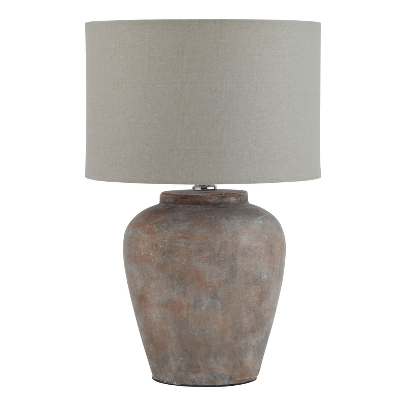 Table Lamps Siena Brown Table Lamp With Linen Shade