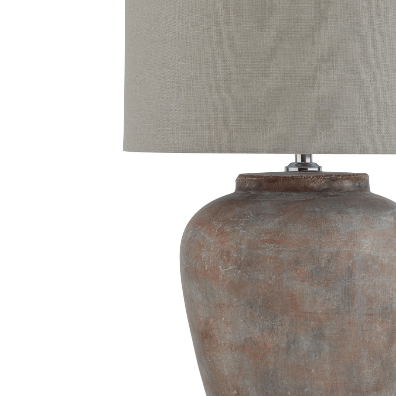 Table Lamps Siena Brown Table Lamp With Linen Shade