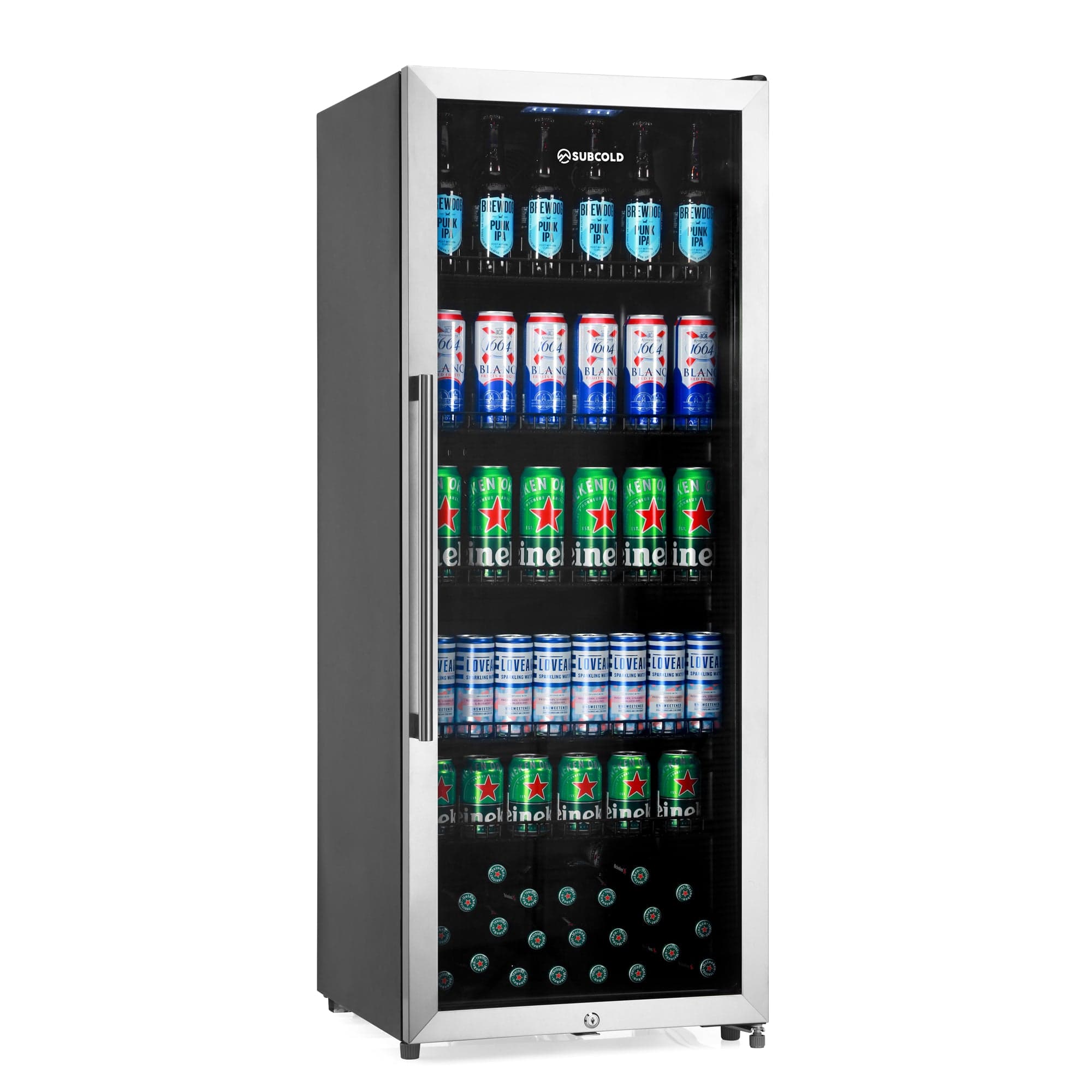 Tall Drinks Fridge Subcold Maxi250 Tall Drinks Fridge Stainless Steel