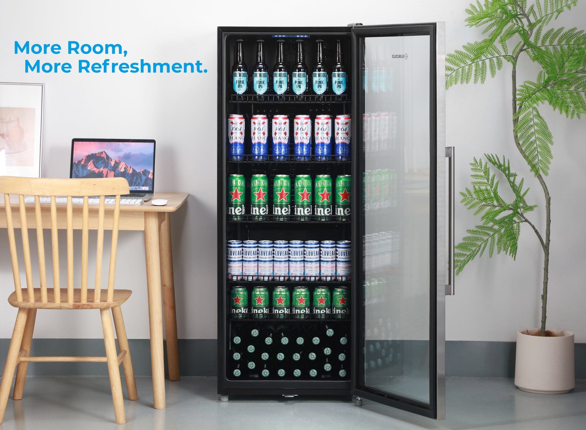 Tall Drinks Fridge Subcold Maxi250 Tall Drinks Fridge Stainless Steel