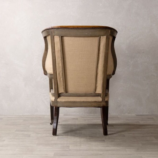 Fairmont Leather Wingback Chair - Tan