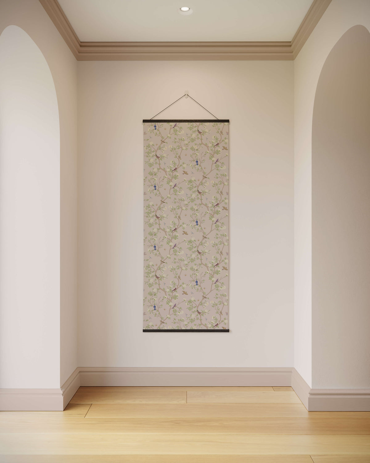 Tapestry Beige / Black Asian Bird Tapestry