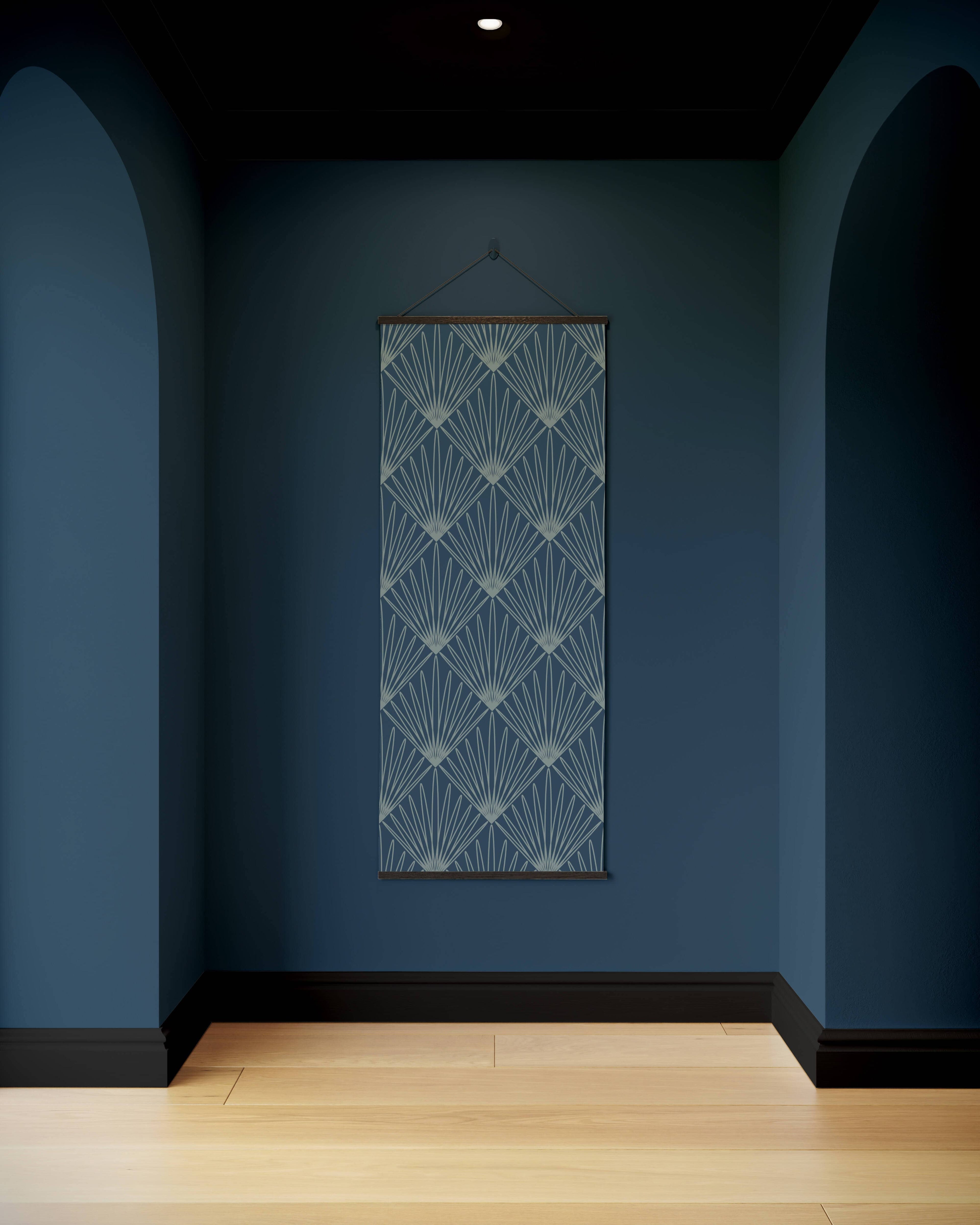 Tapestry Black Art Deco Burst Tapestry
