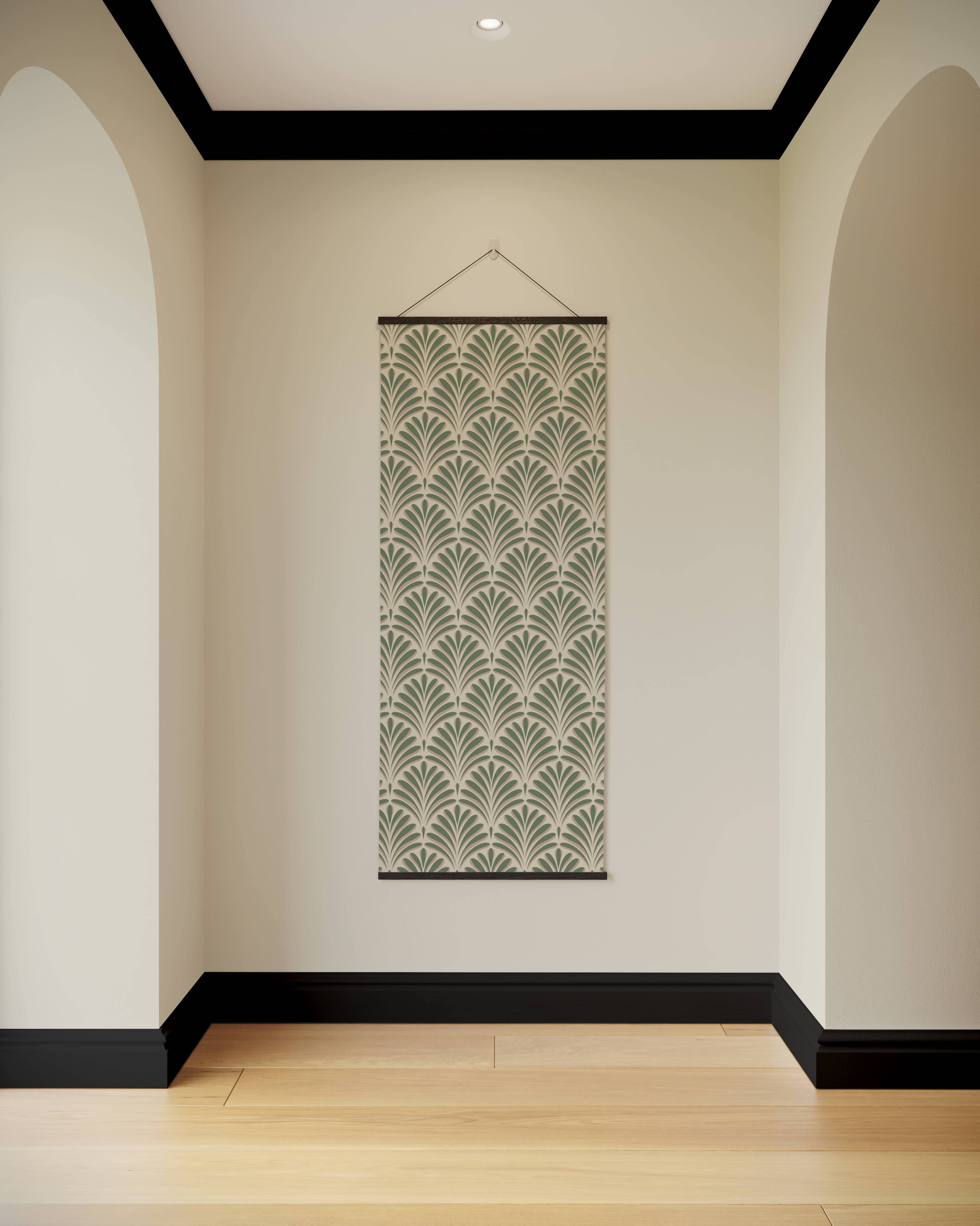 Tapestry Black Art Deco Fan Tapestry