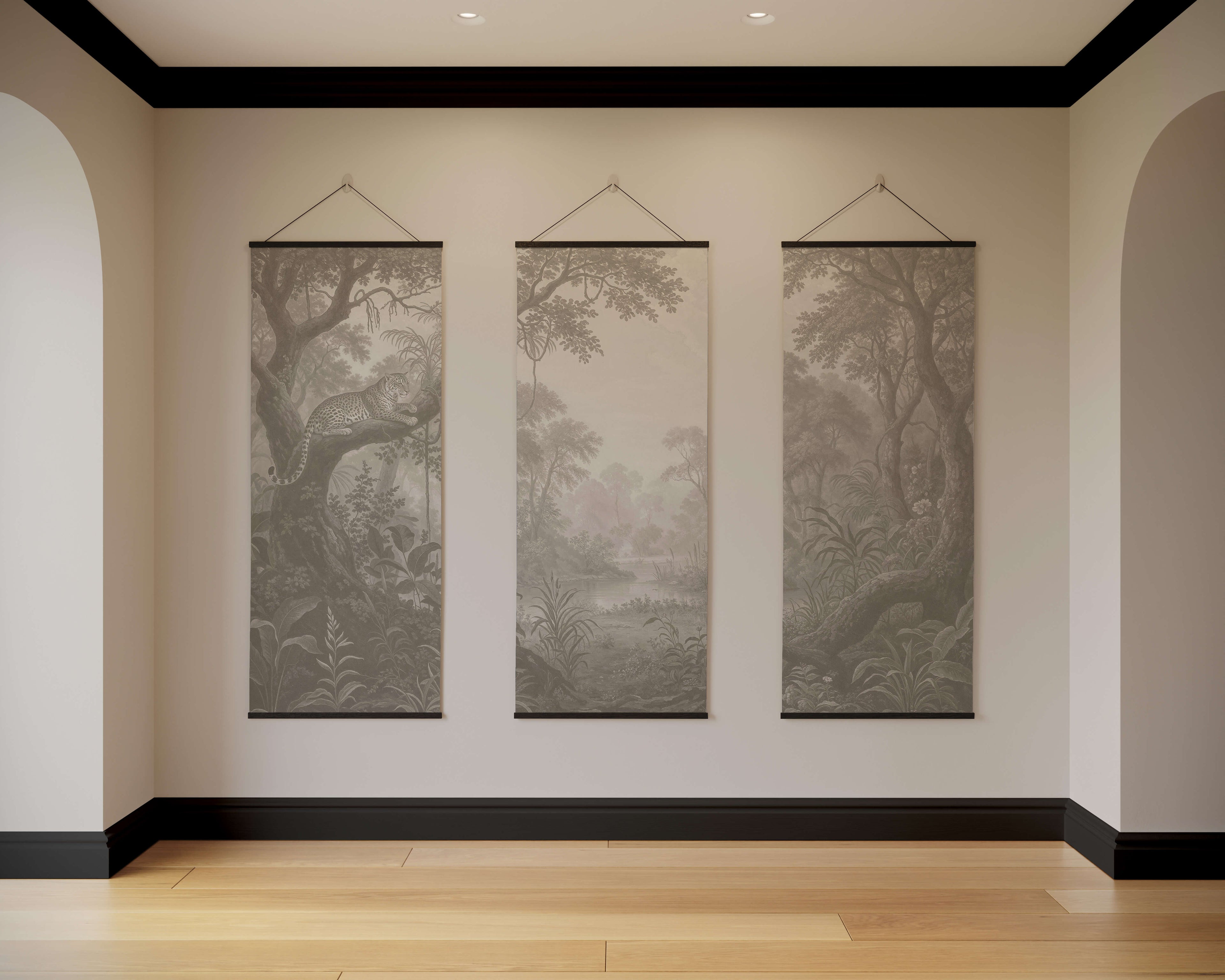 Tapestry Black Jungle Leopard Tapestry