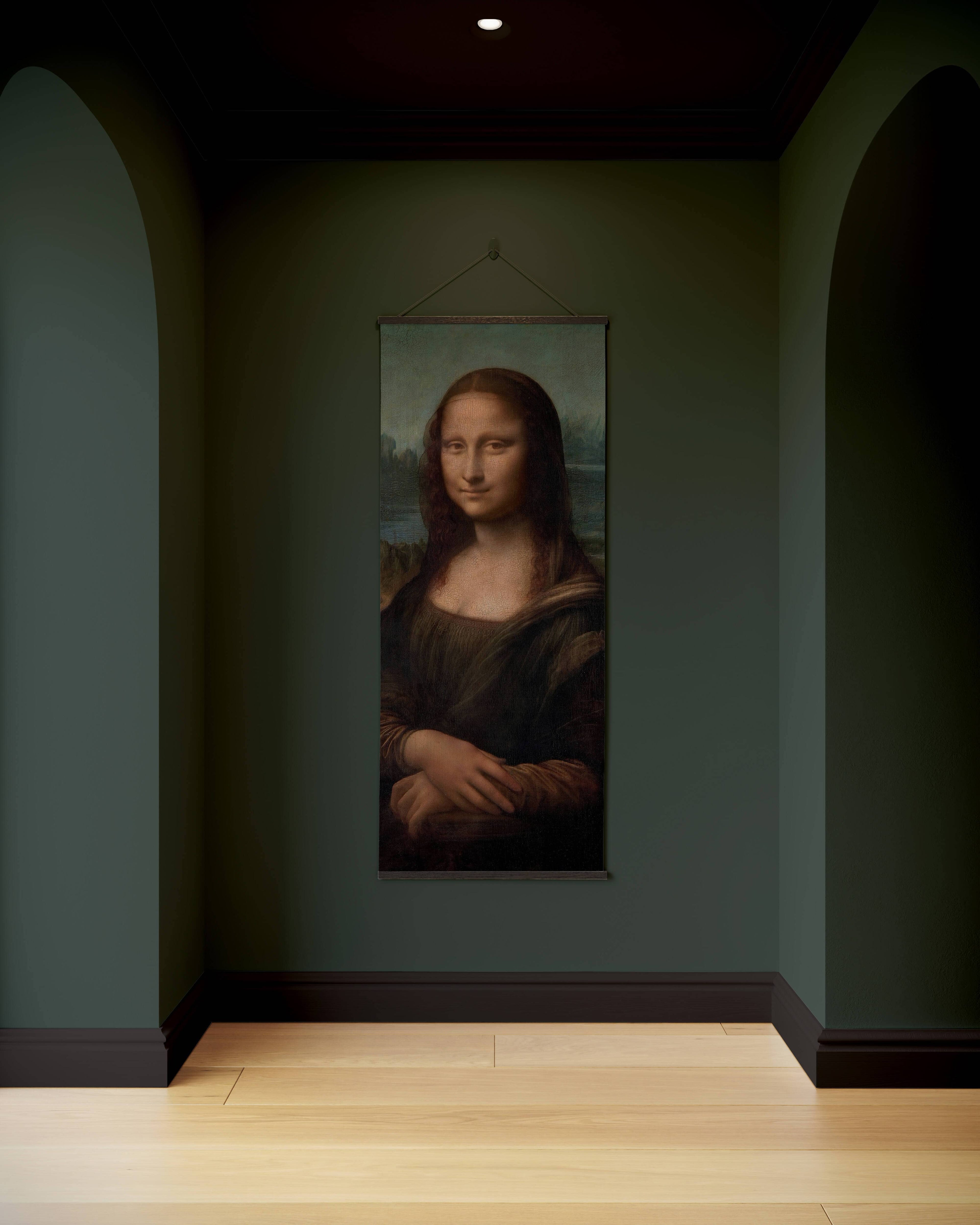 Tapestry Black Mona Lisa Tapestry