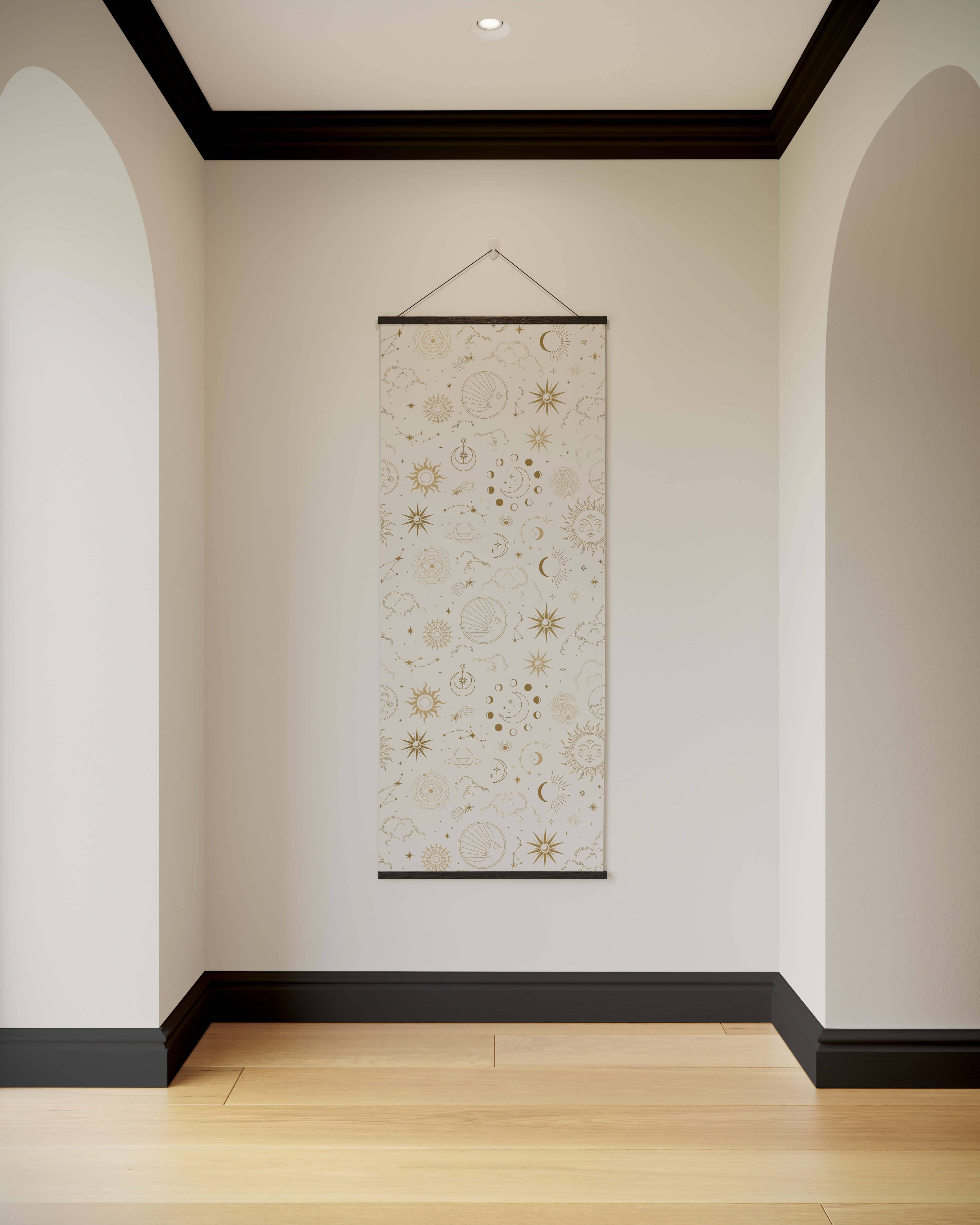 Tapestry Black Occult Pattern Tapestry