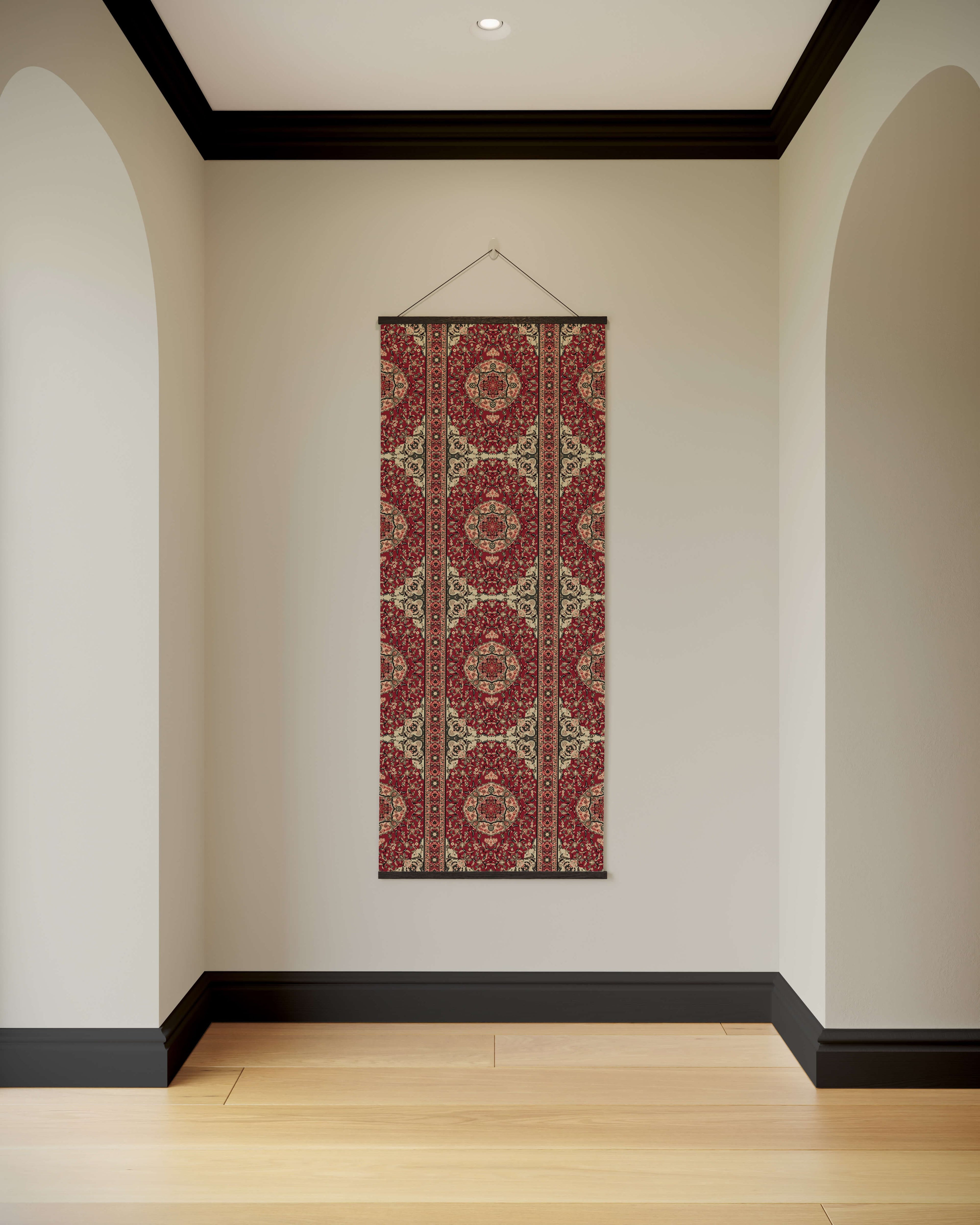 Tapestry Black Ornamental Persian Tapestry
