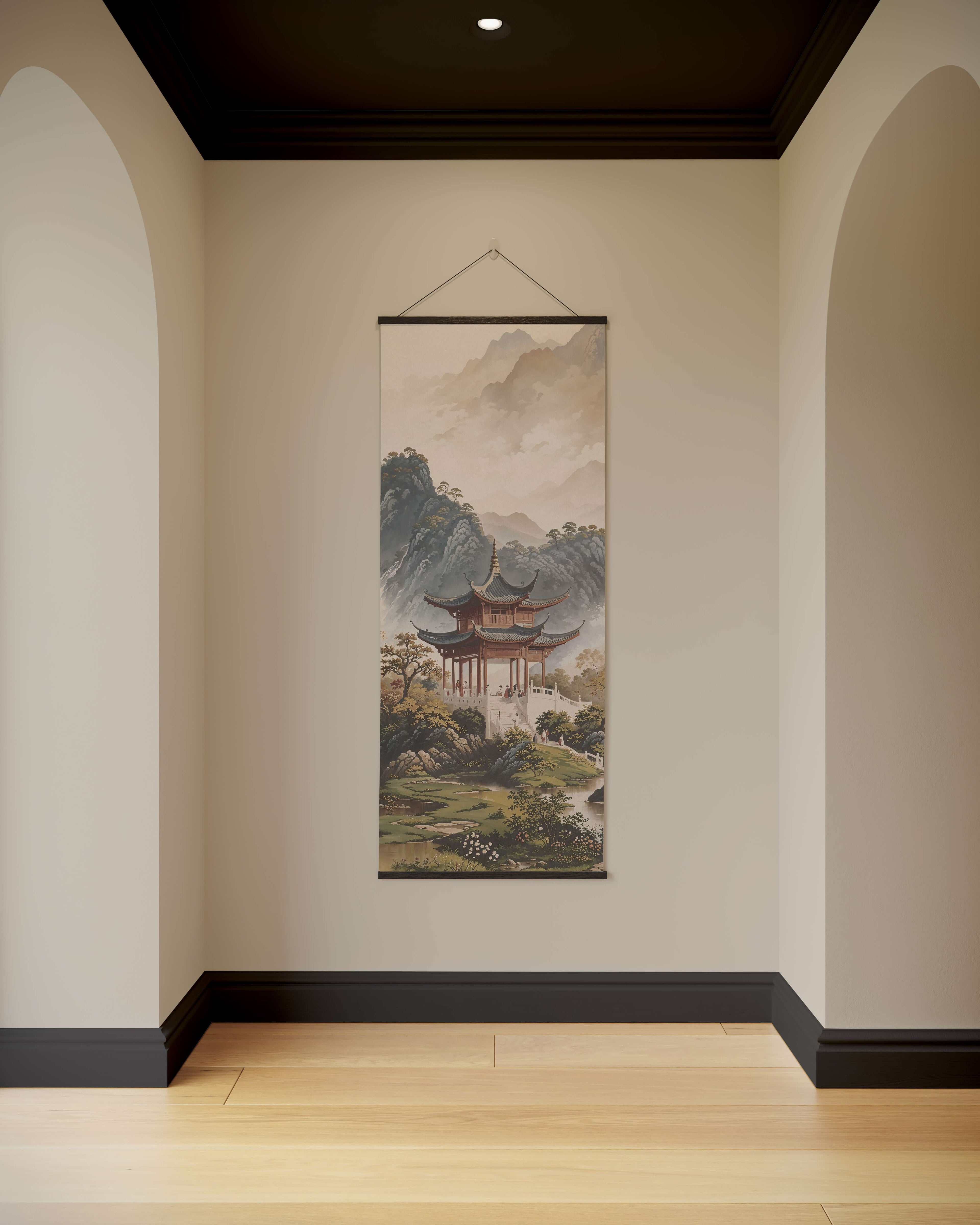 Tapestry Black / Single Japanese Garden Tapestry