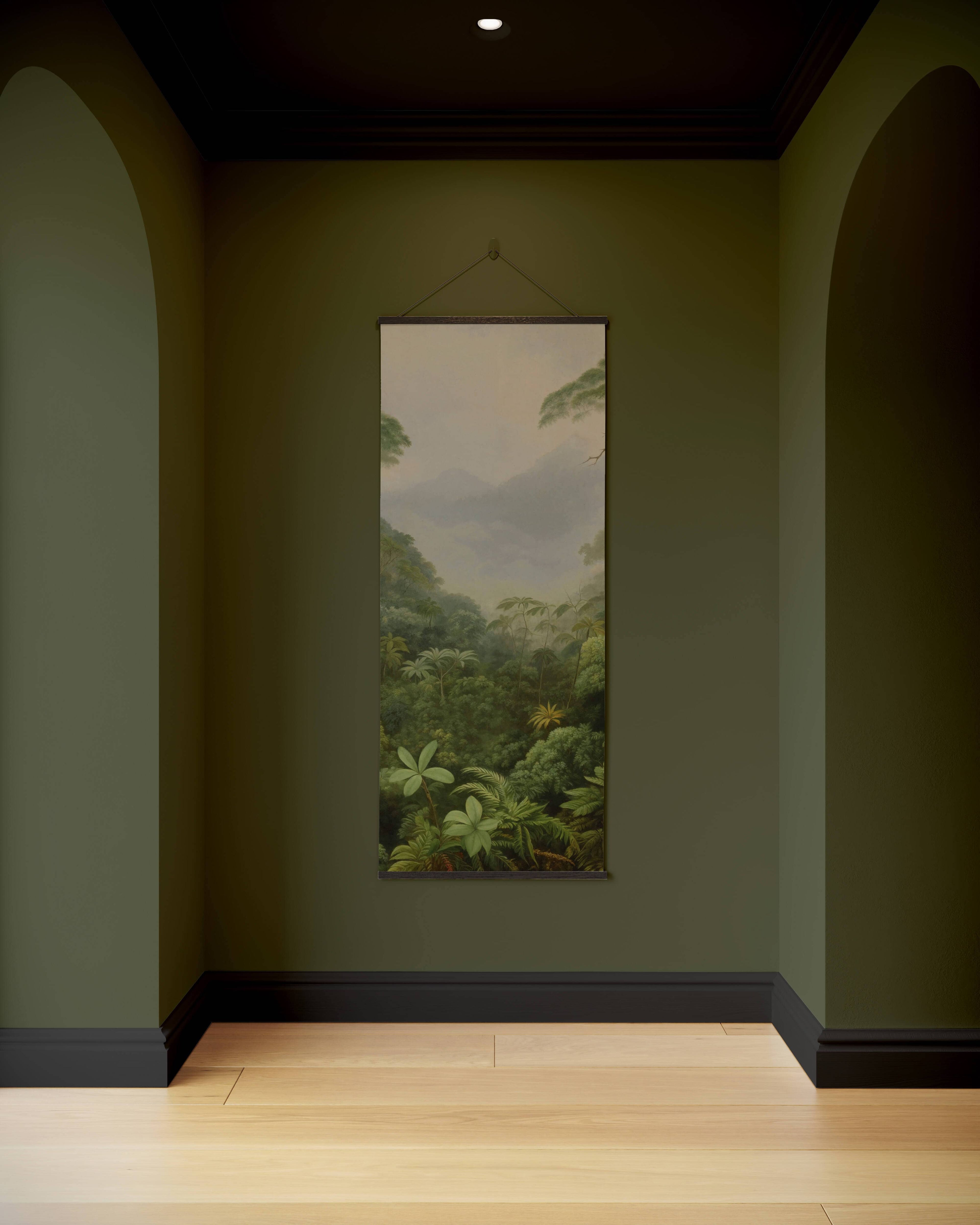 Tapestry Black / Single Tropical Rainforest Tapestry