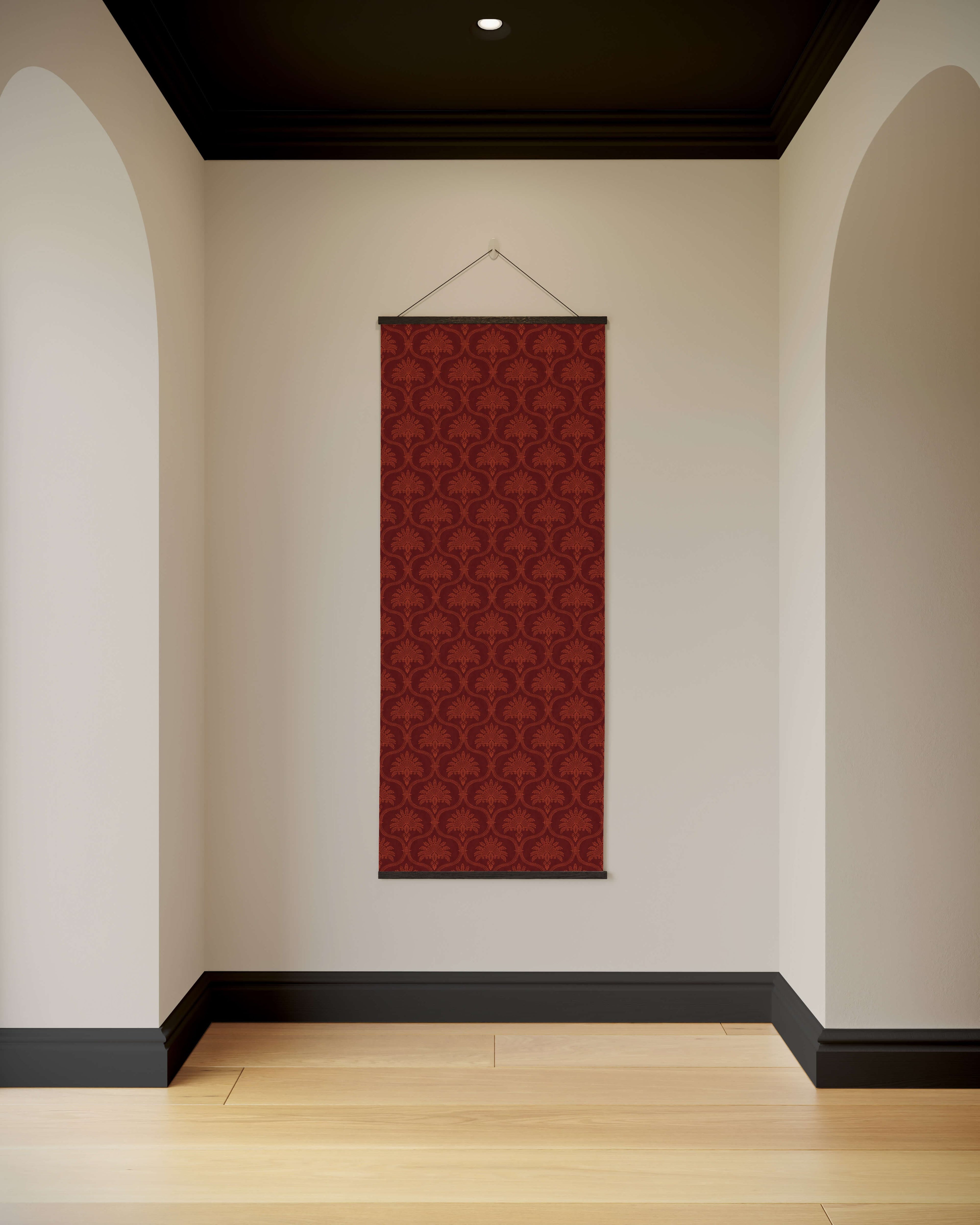 Tapestry Black Vintage Ornamental Tapestry