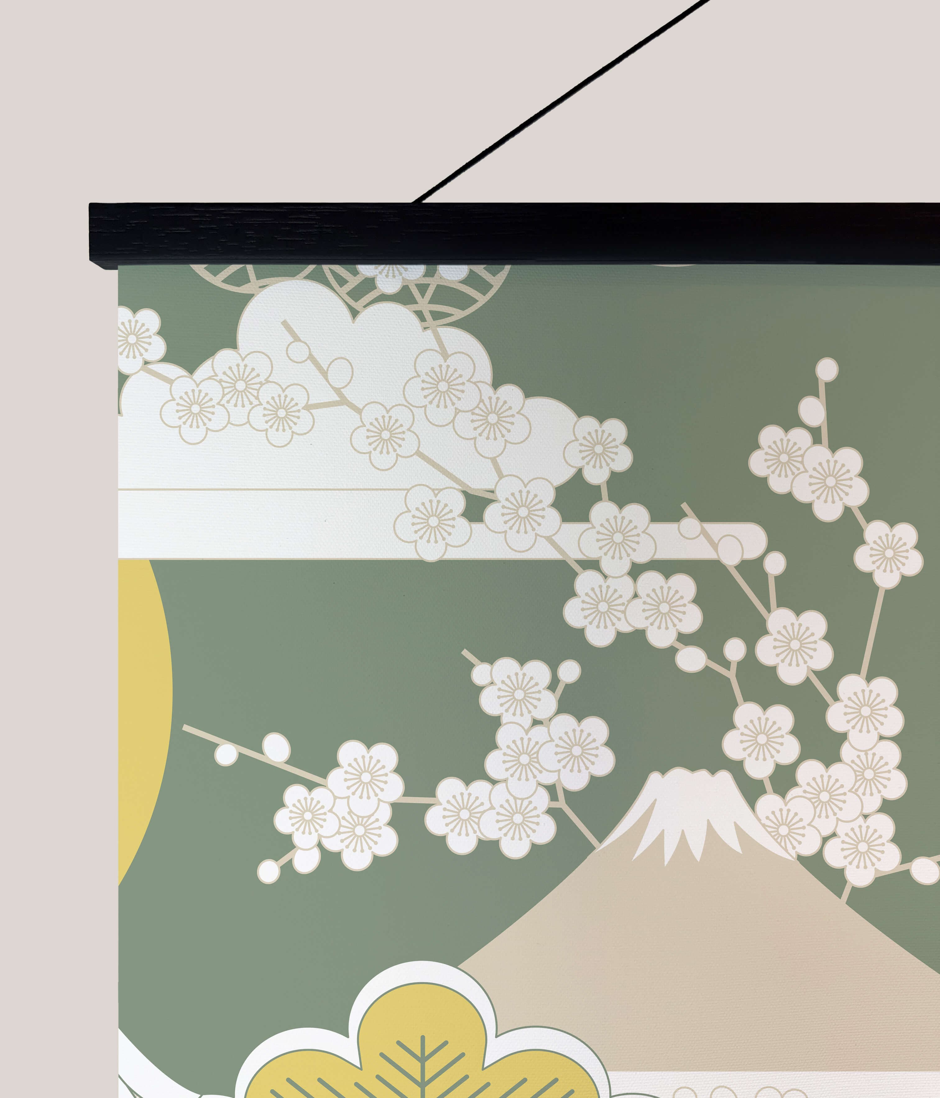 Tapestry Crane and Cherry Blossom Tapestry