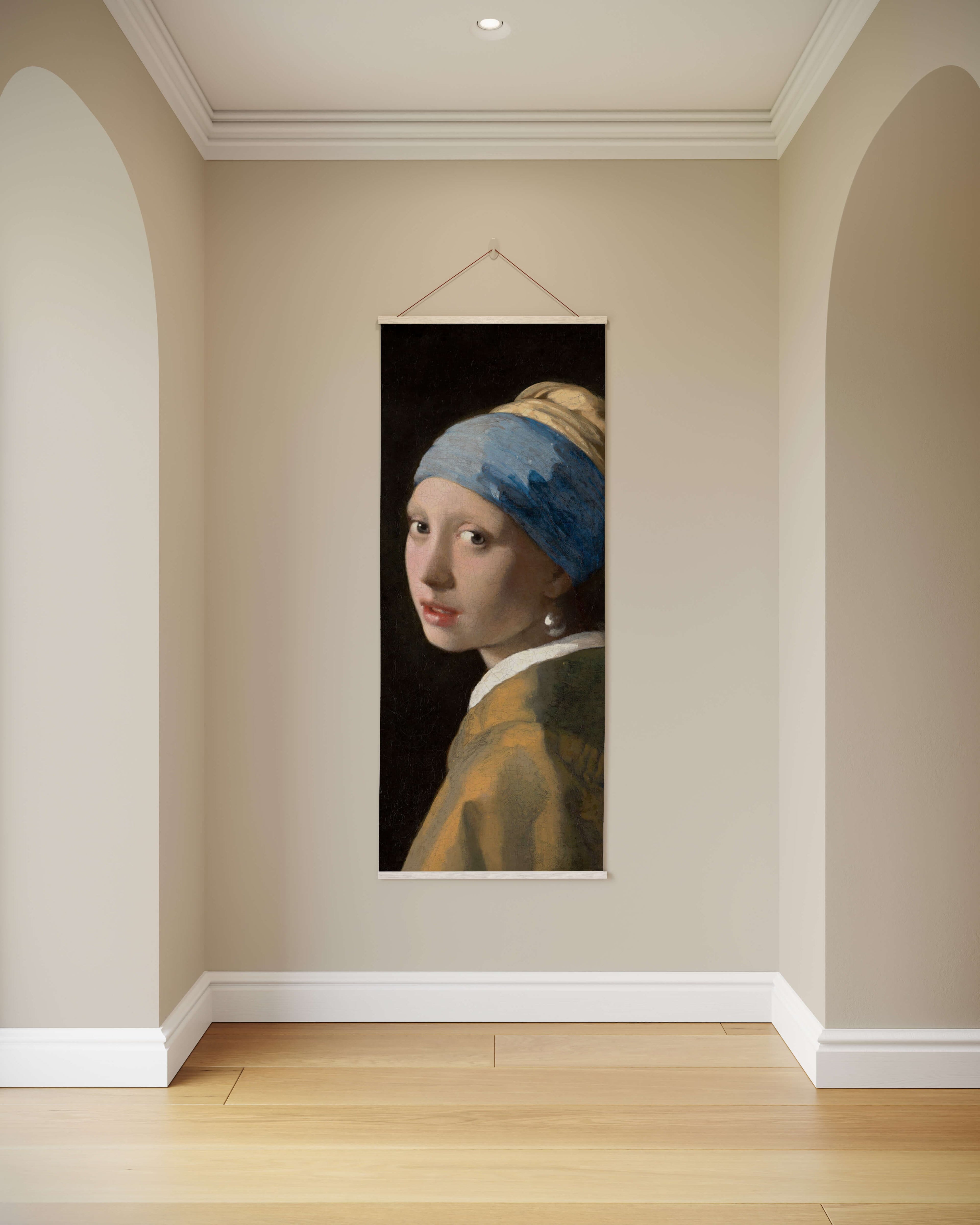 Tapestry Natural Girl With Pearl Earring Tapestry