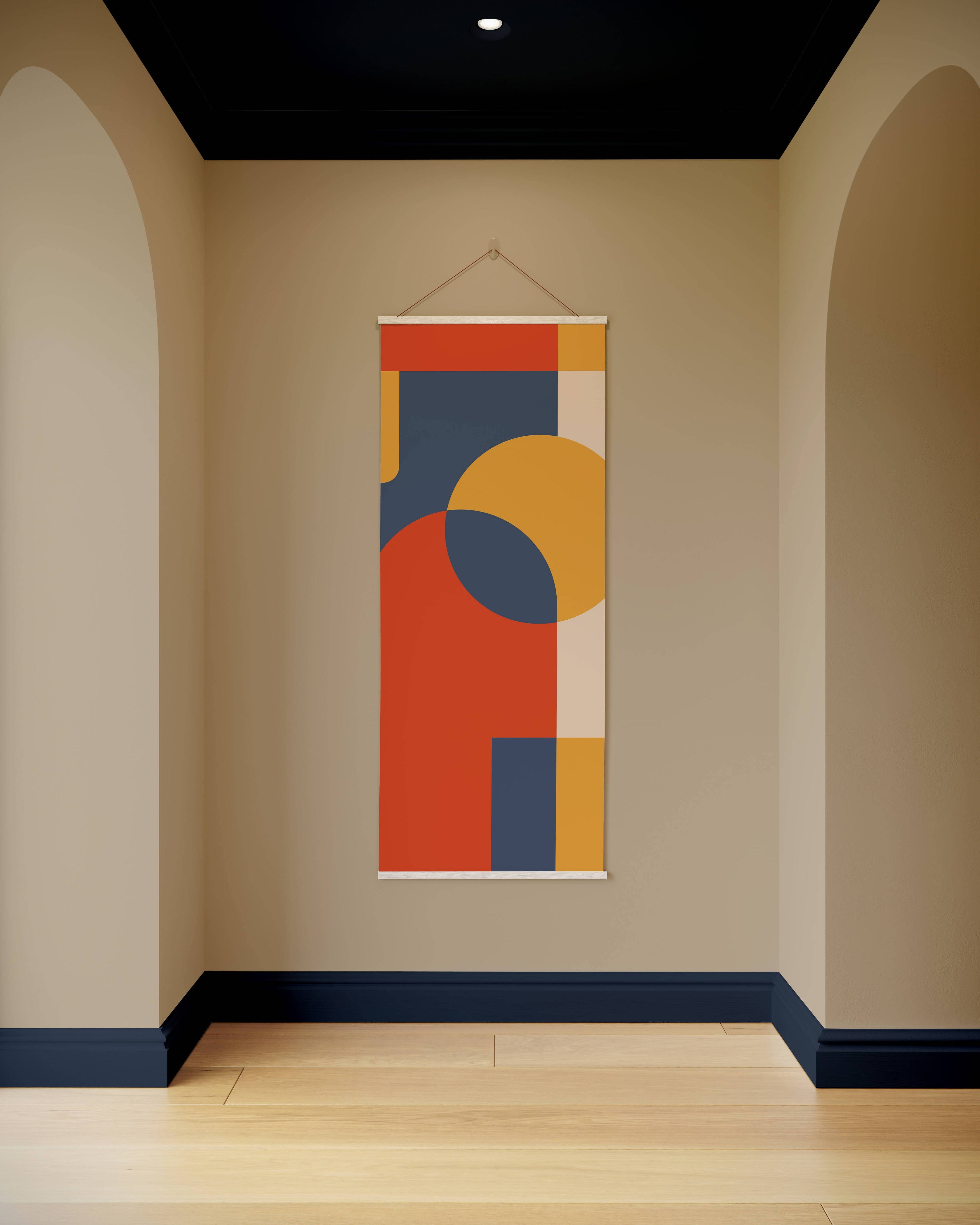 Tapestry Natural Retro Geometric Tapestry