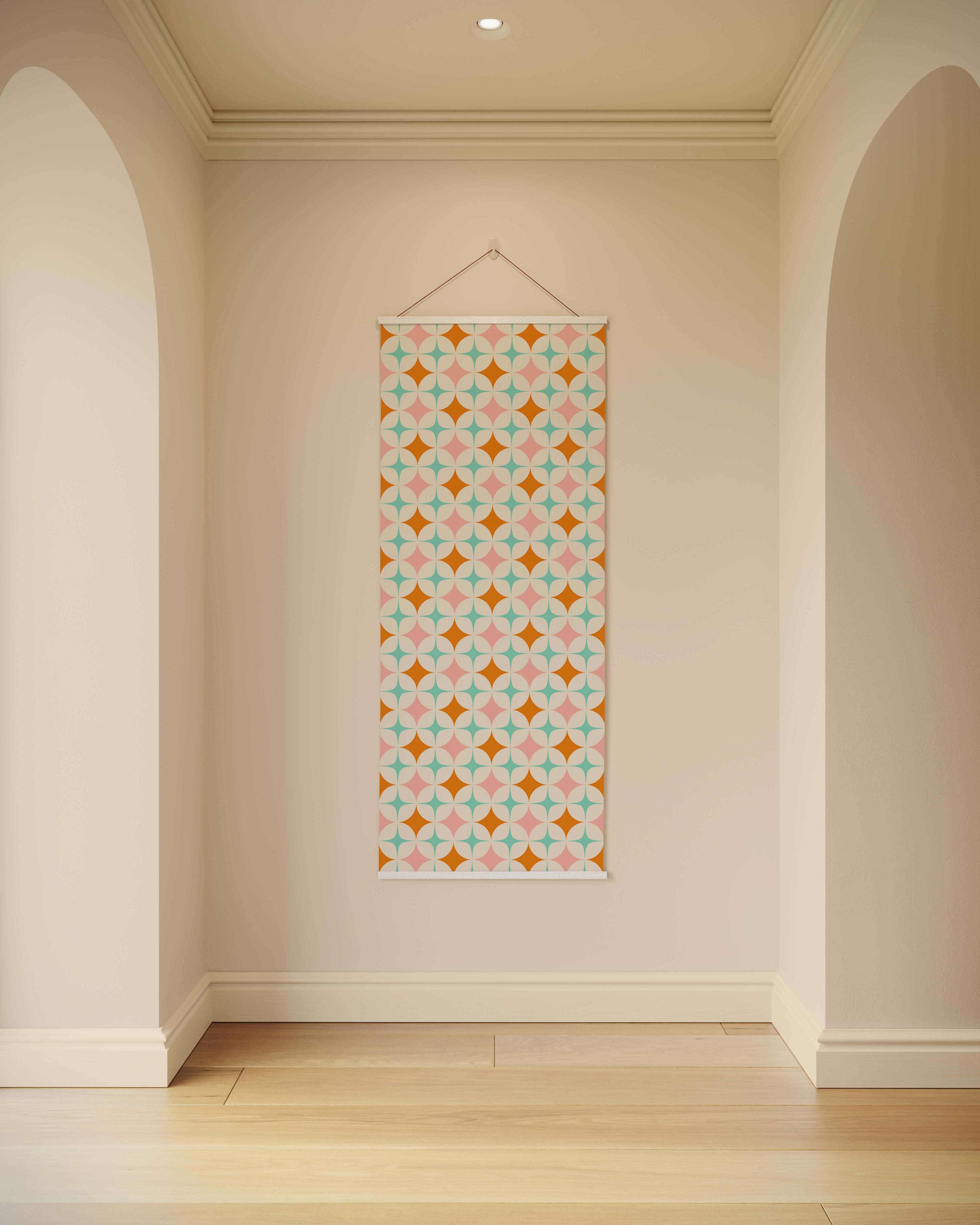 Tapestry Natural Retro Star Tapestry