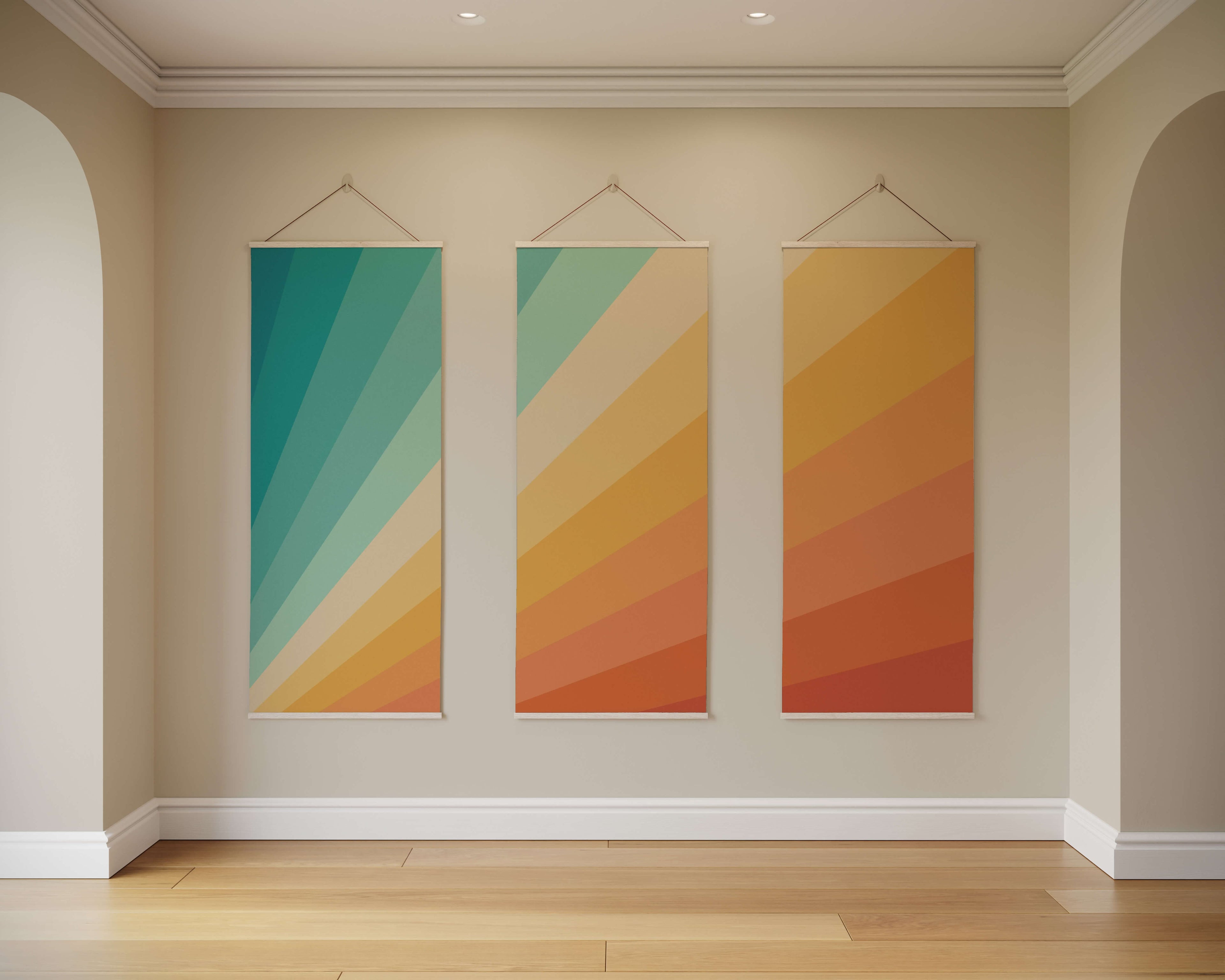 Tapestry Natural / Set of 3 Sunbeam Tapestry