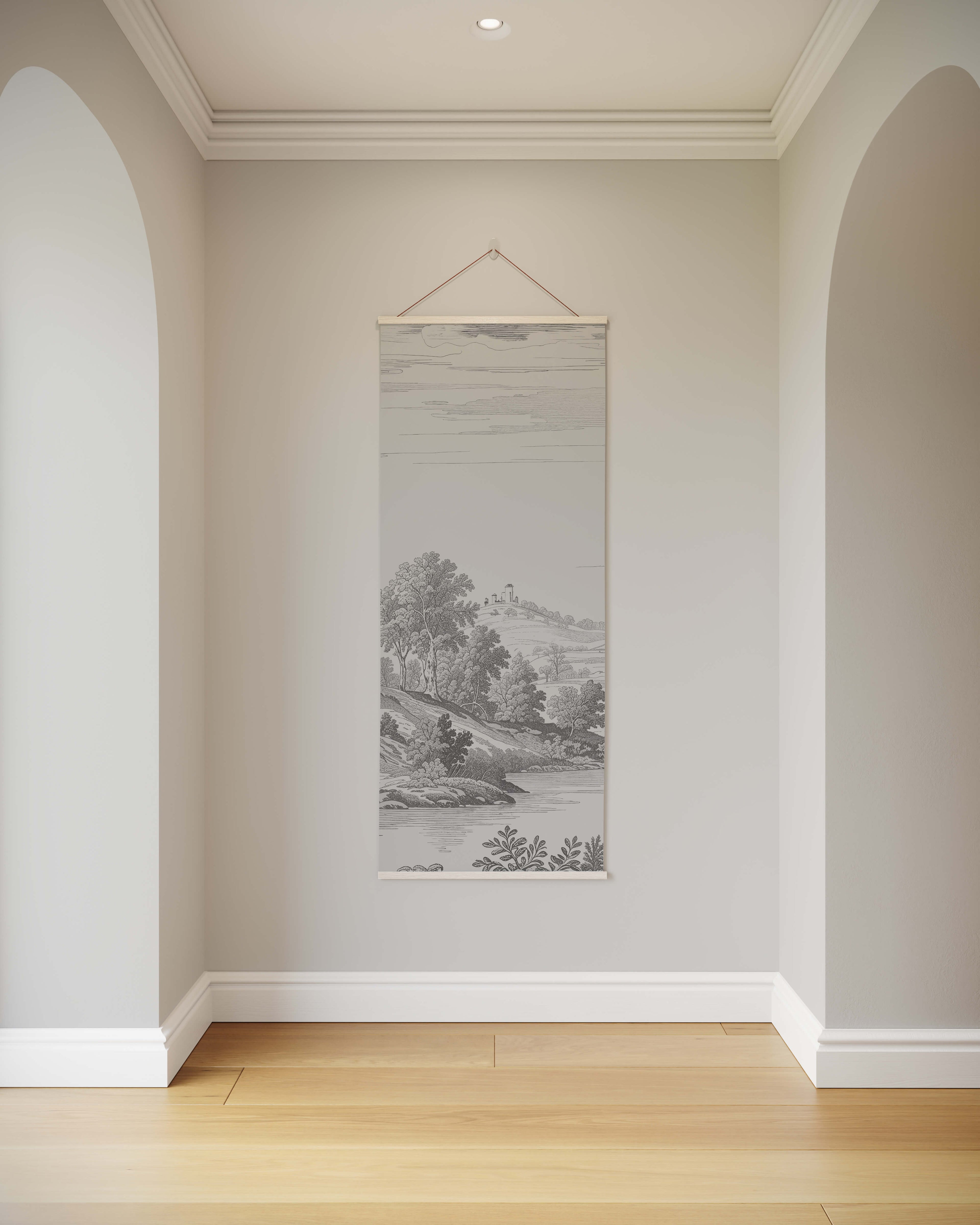 Tapestry Natural / Single Classic Toile De Jouy Tapestry