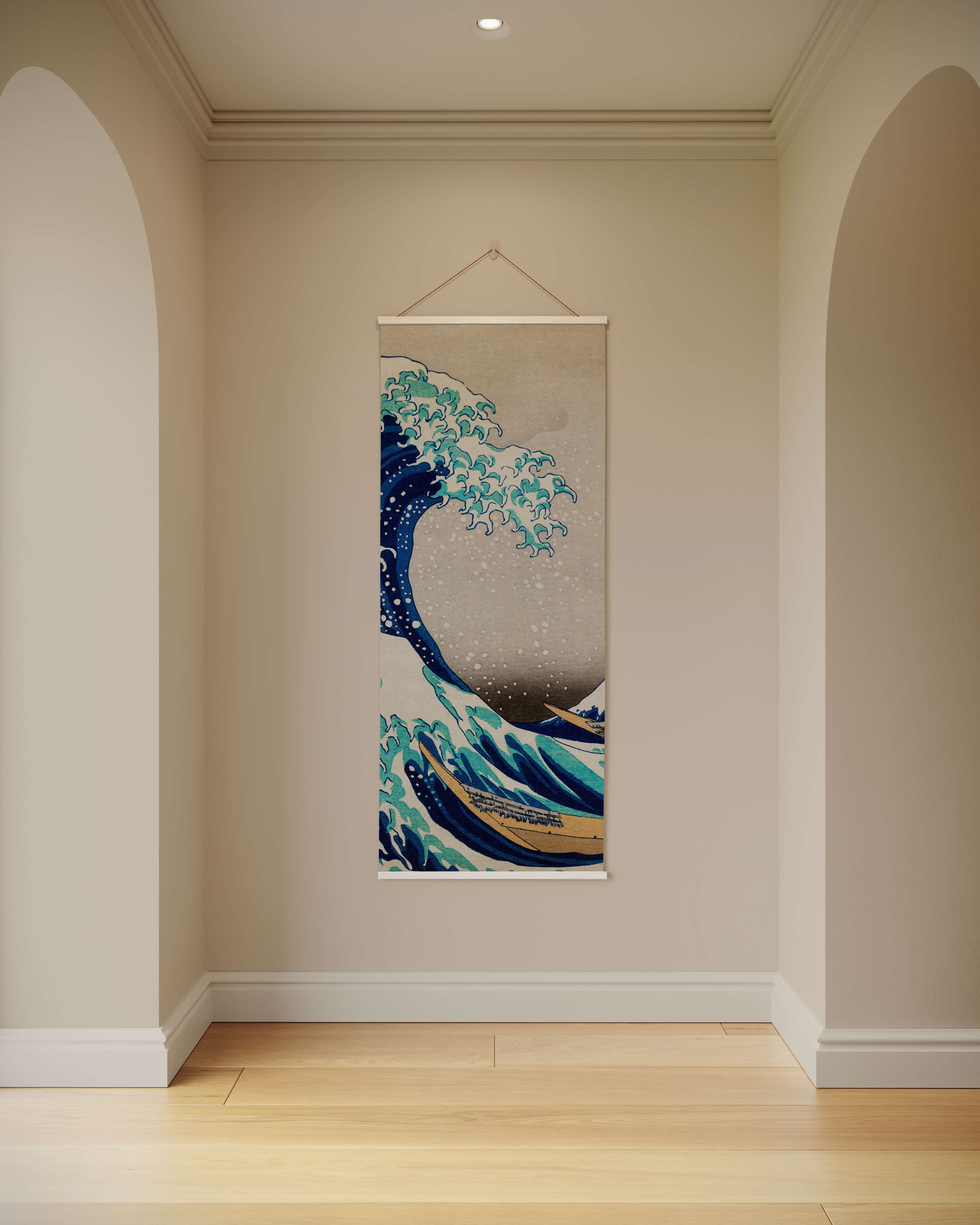 Tapestry Natural / Single Great Wave Off Kanagawa Tapestry