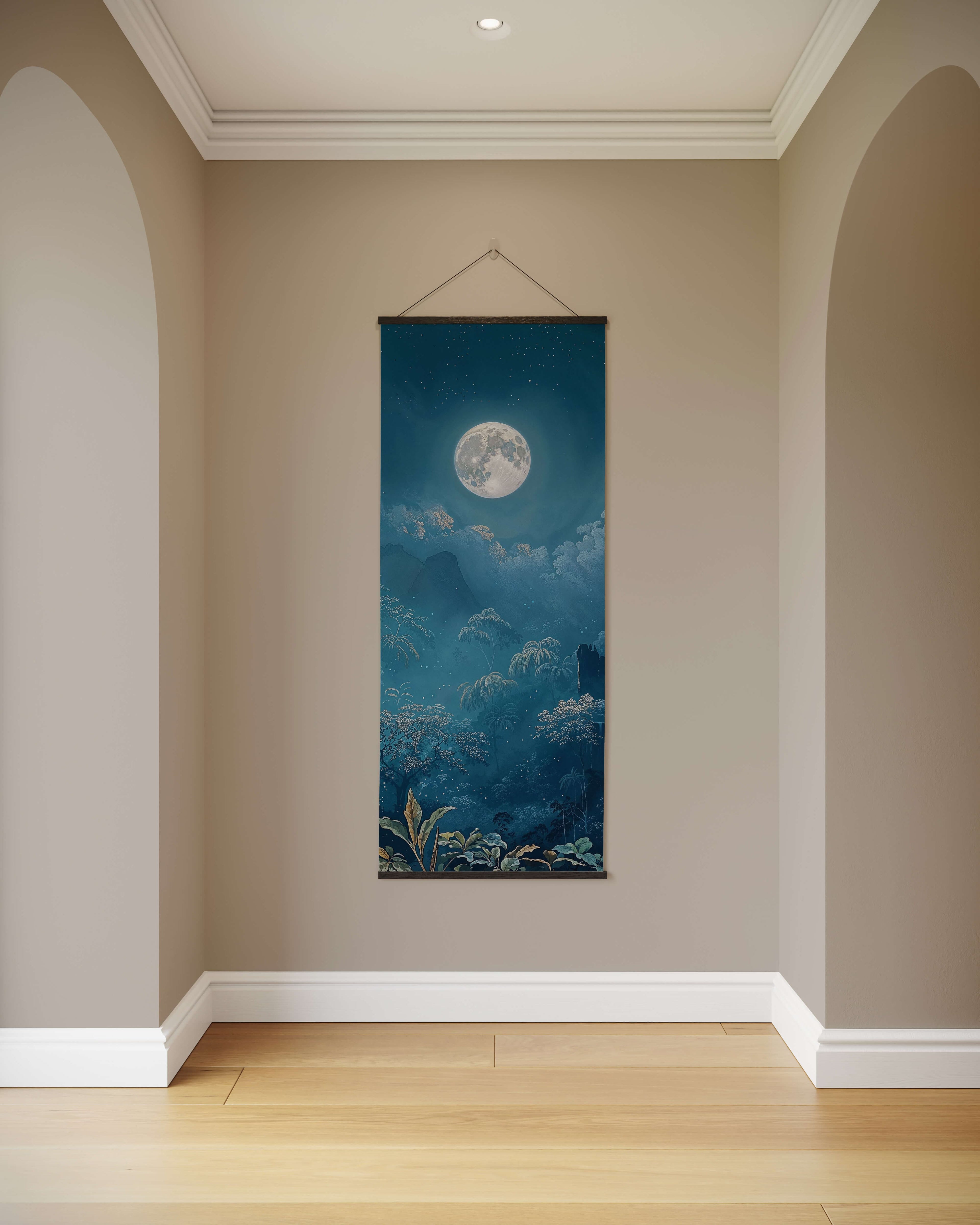Tapestry Natural / Single Moonlit Forest Tapestry