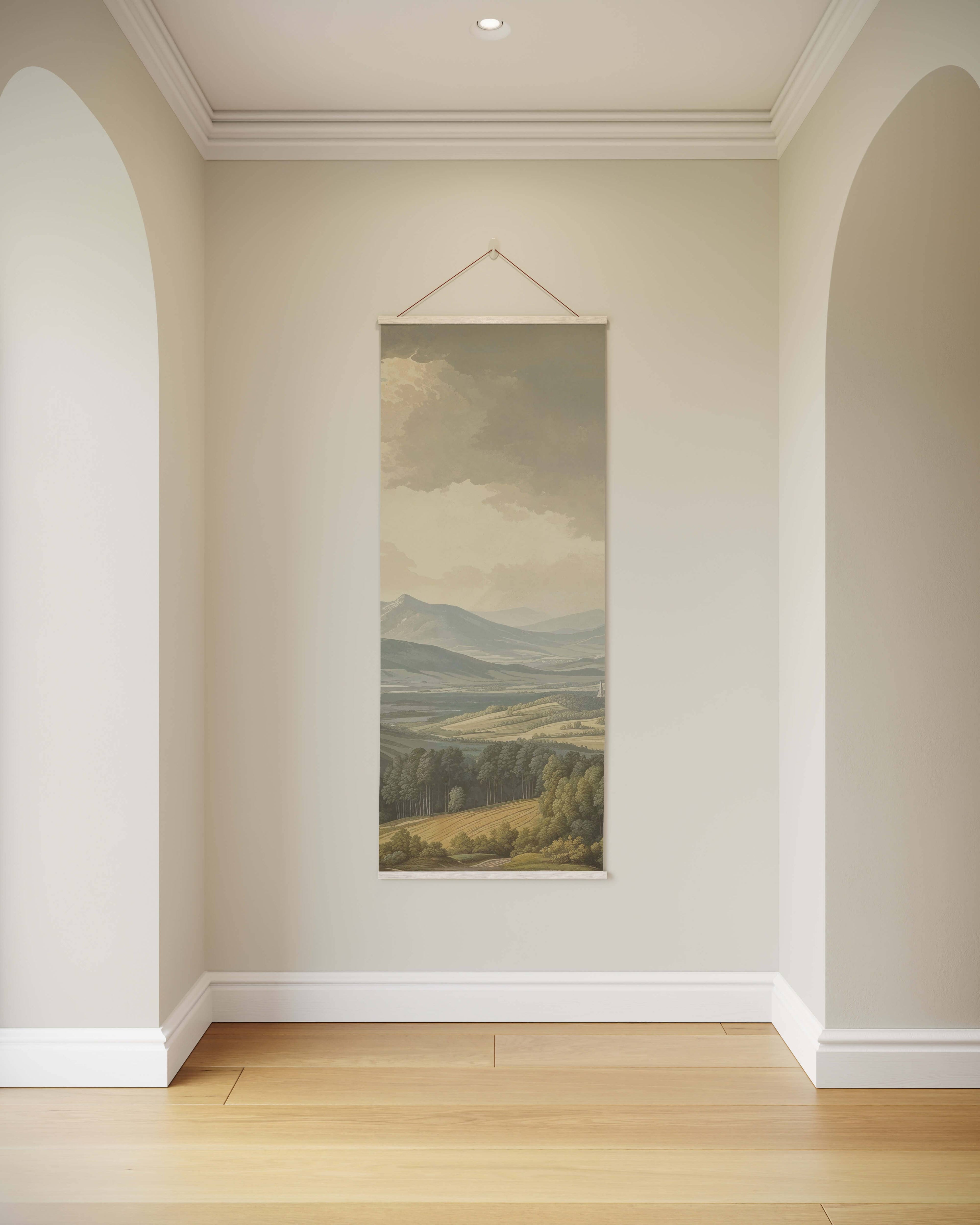 Tapestry Natural / Single Vintage Landscape Tapestry
