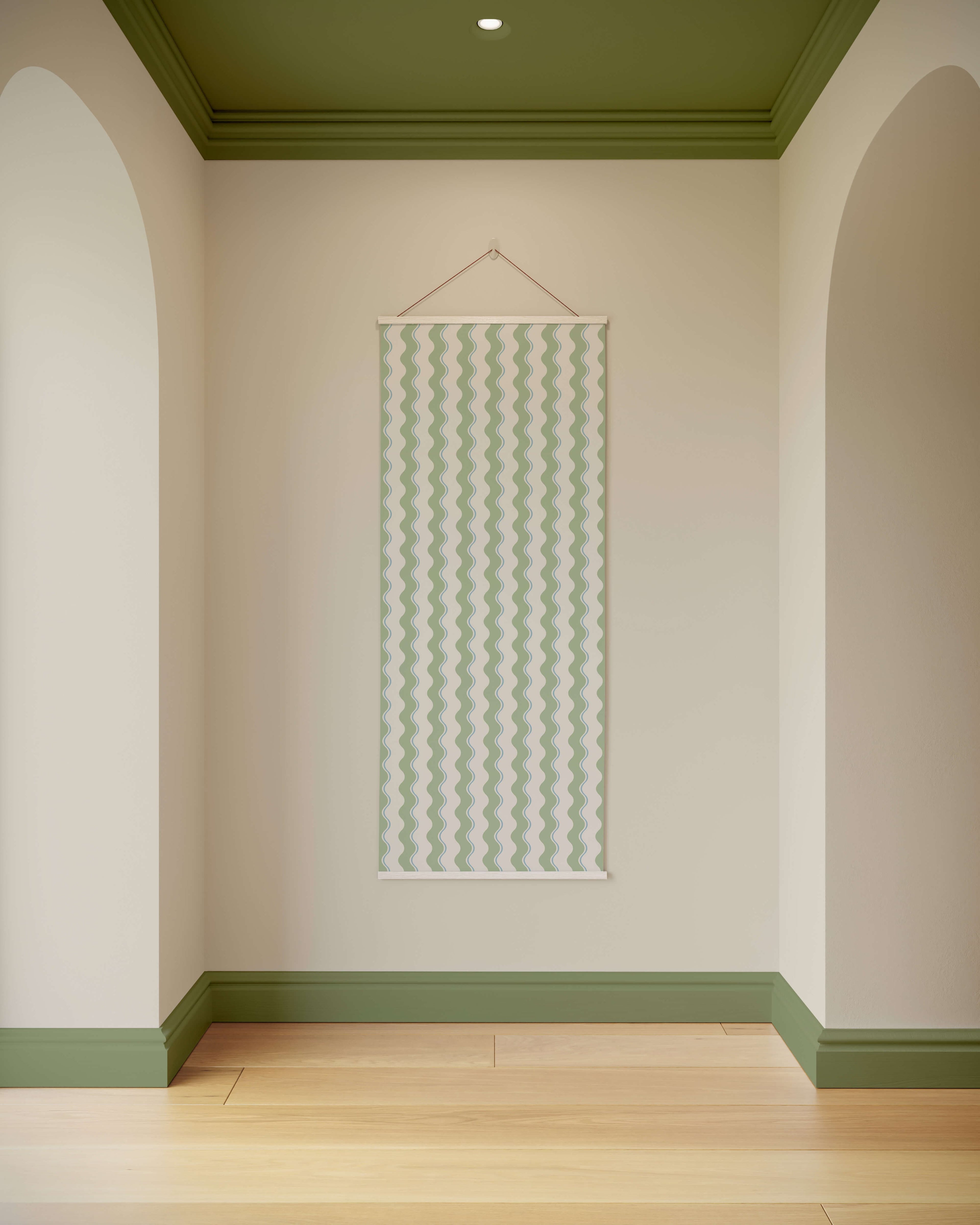 Tapestry Natural Wavy Stripe Tapestry