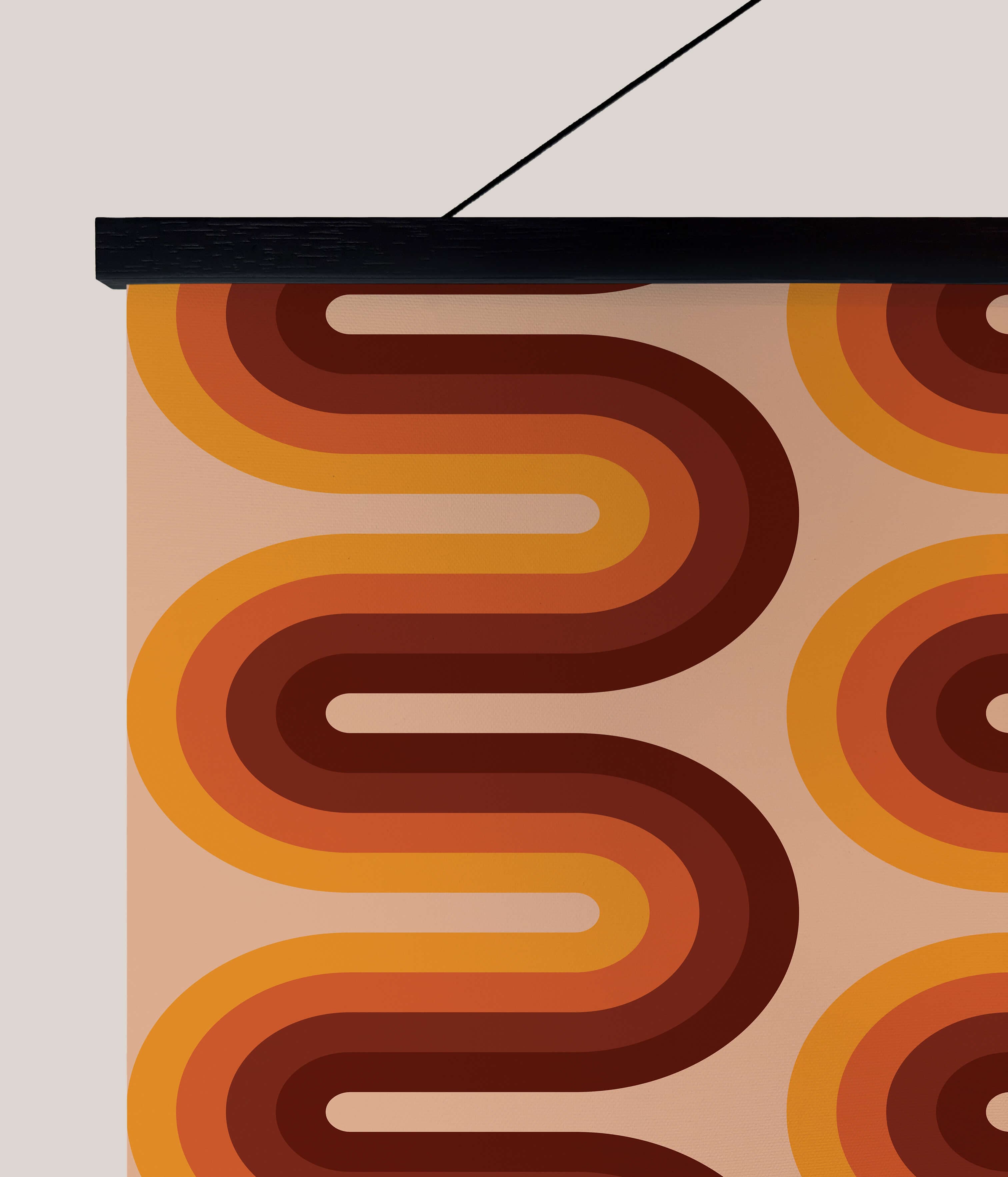 Tapestry Retro wiggle stripe Tapestry