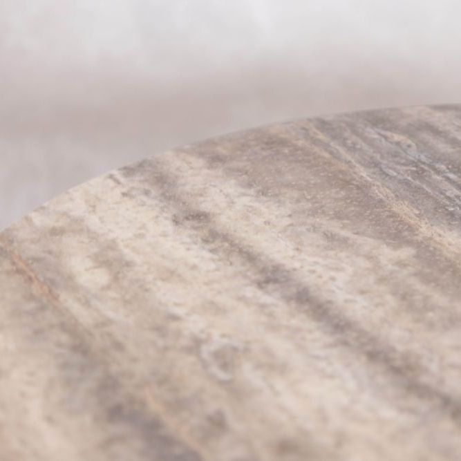 Travertine Top Round Bar Table Range