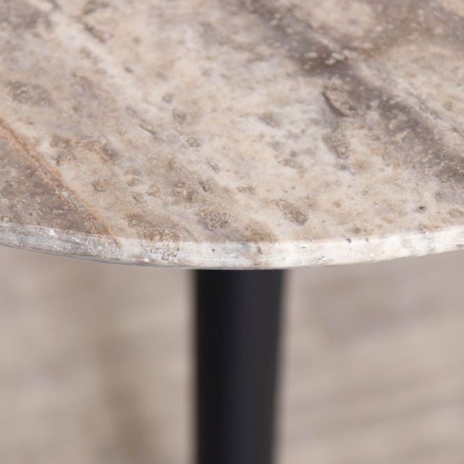 Travertine Top Round Bar Table Range