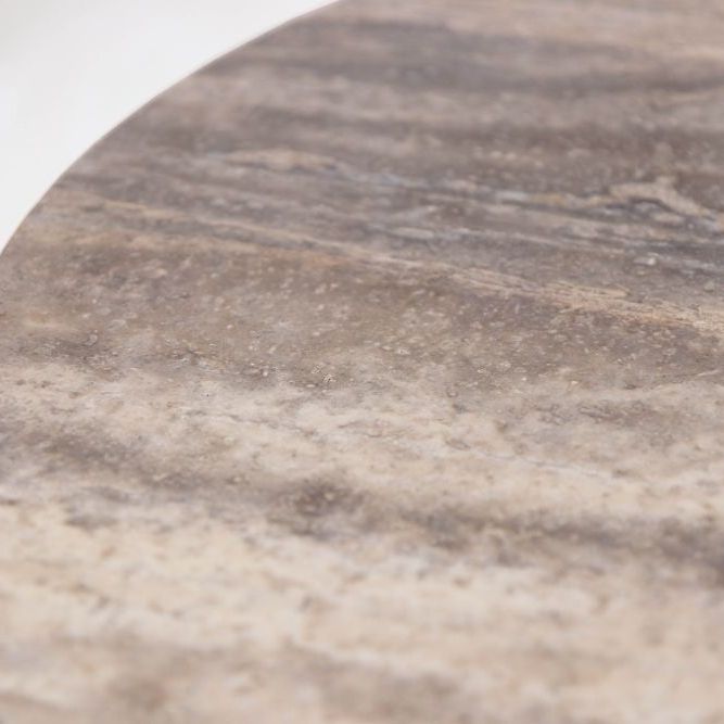 Travertine Top Round Bar Table Range