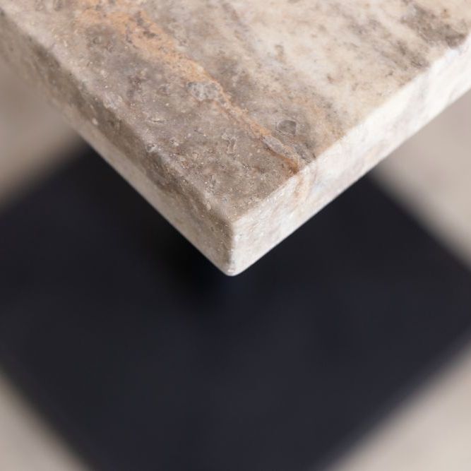 Travertine Top Square Bar Table Range