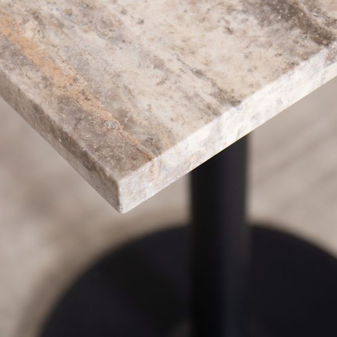 Travertine Top Square Bar Table Range