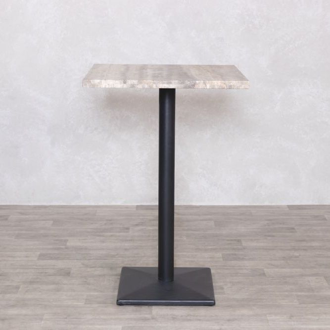 Travertine Top Square Bar Table Range