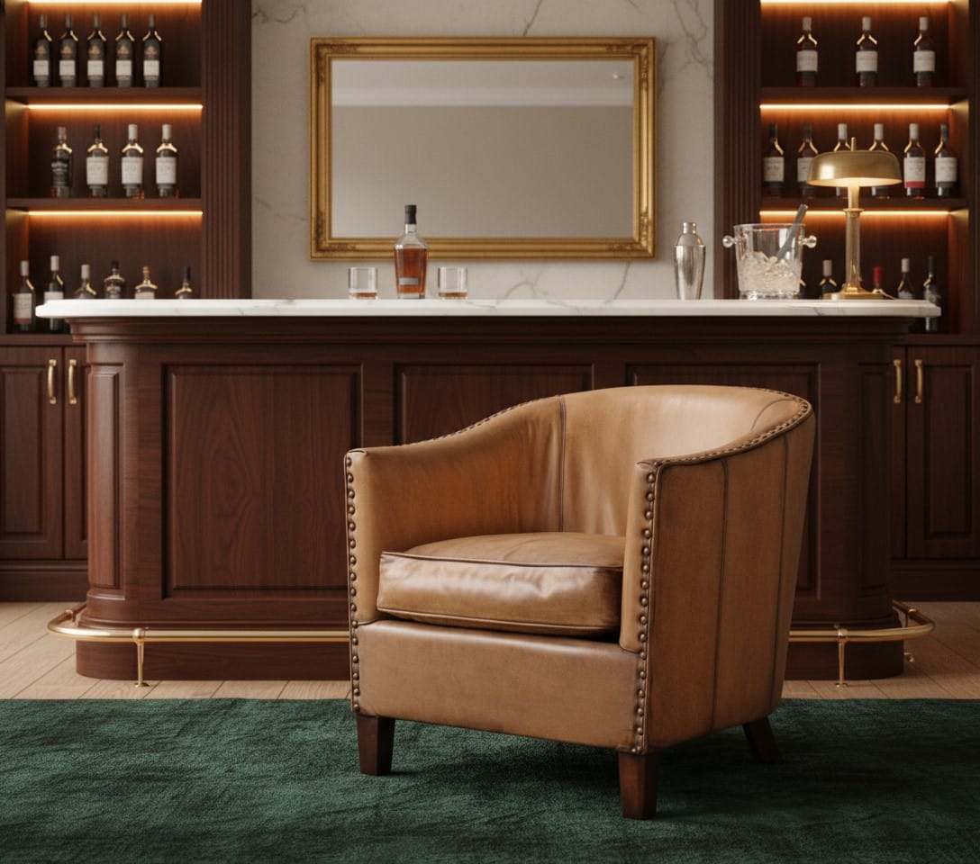 Tub Armchair Arnage Leather Tub Armchair