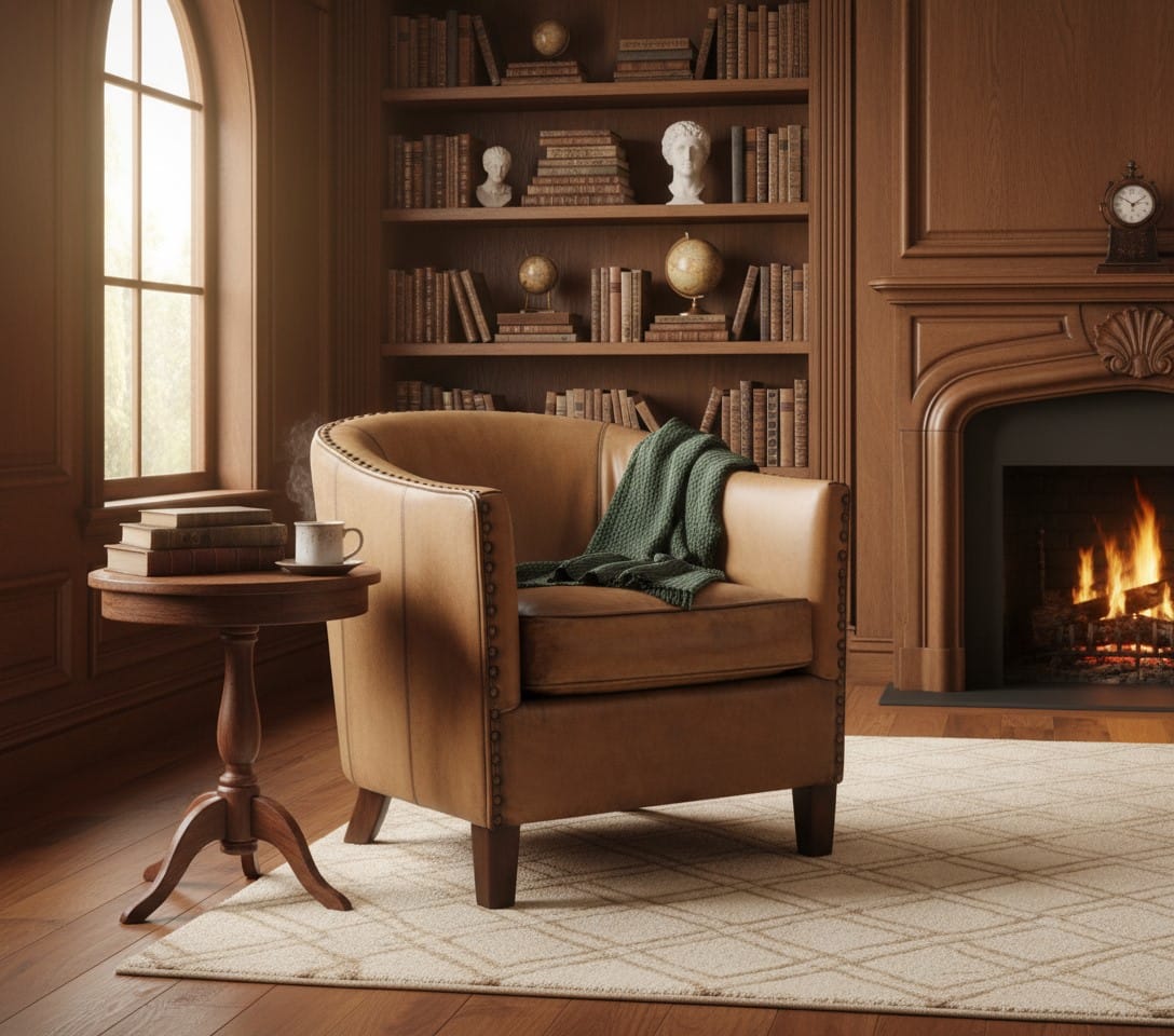 Tub Armchair Arnage Leather Tub Armchair