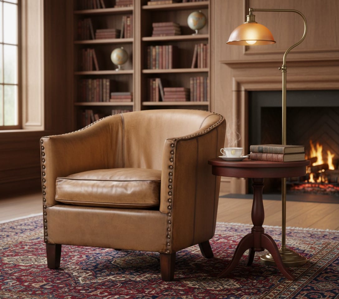 Tub Armchair Arnage Leather Tub Armchair