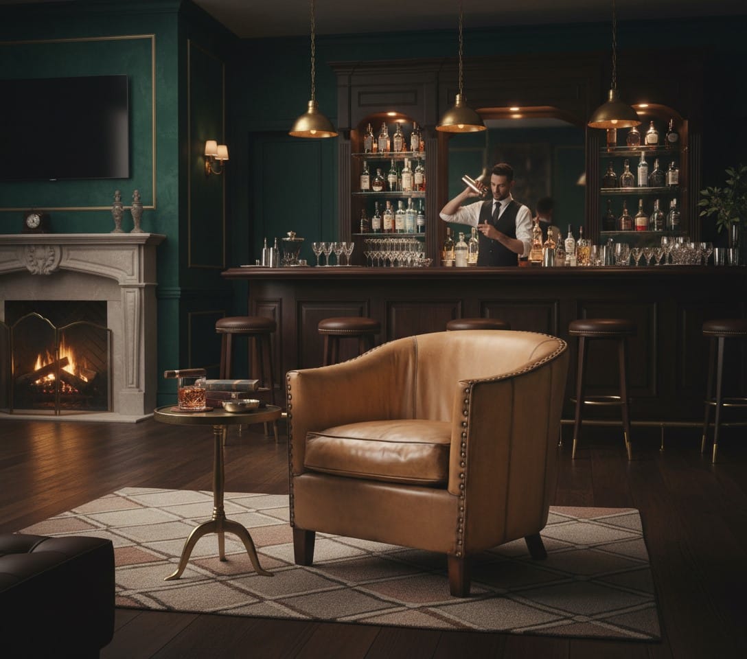 Tub Armchair Arnage Leather Tub Armchair