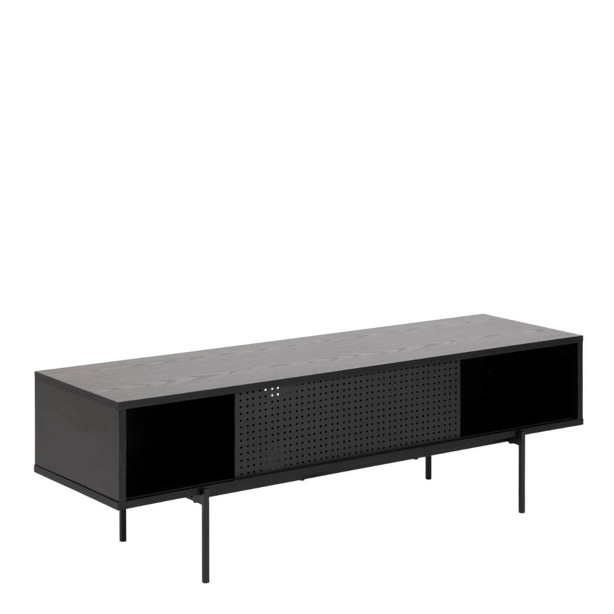 TV Unit Angus TV Unit with 1 Sliding Door in Black