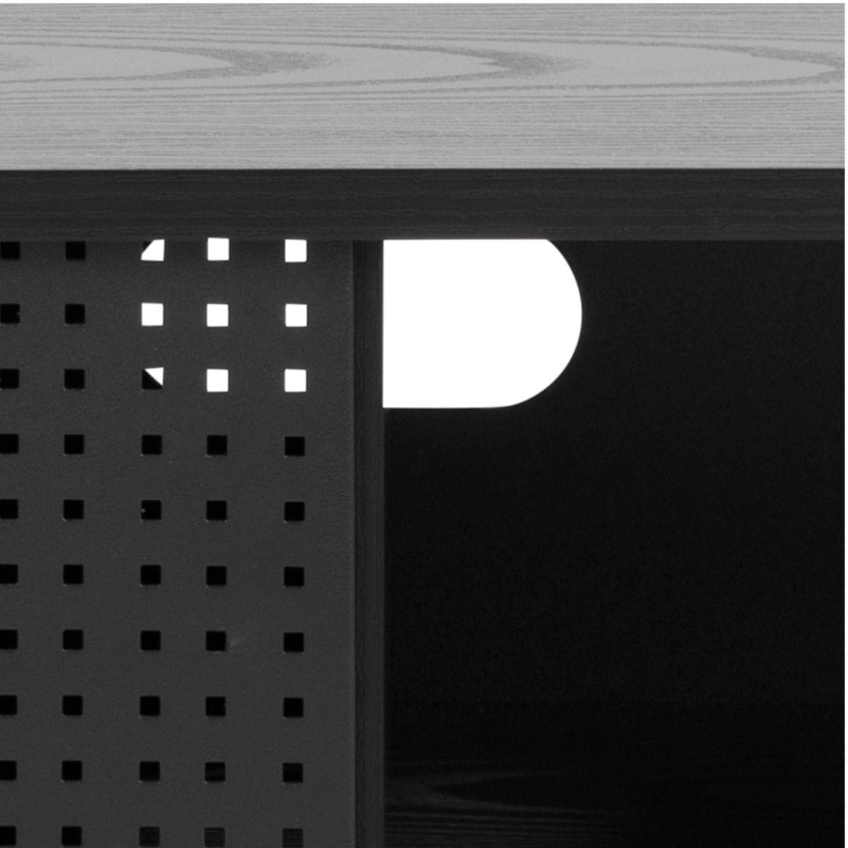 TV Unit Angus TV Unit with 1 Sliding Door in Black