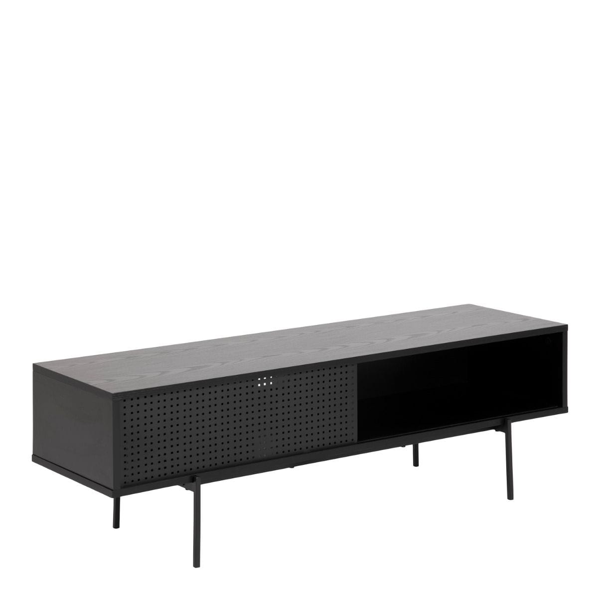 TV Unit Angus TV Unit with 1 Sliding Door in Black
