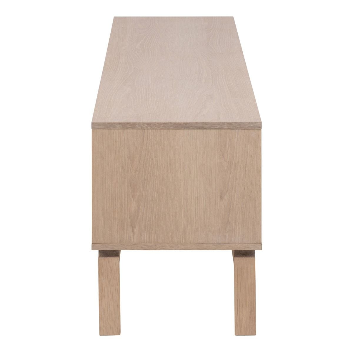 TV Unit Linley 2 Door TV Unit in White Oak