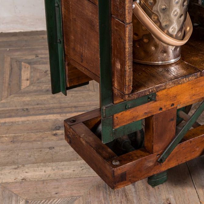 Vintage Industrial Drinks Trolley