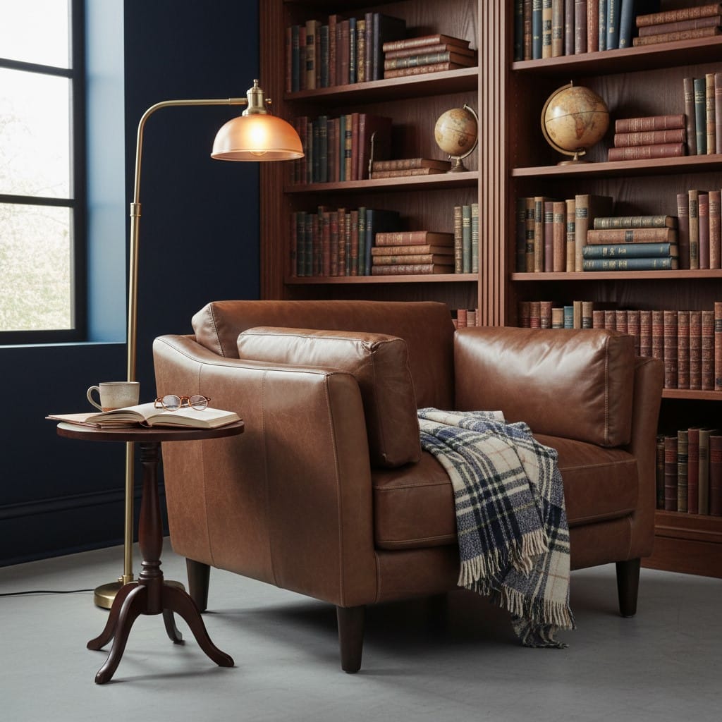 Vintage Leather Adina Armchair