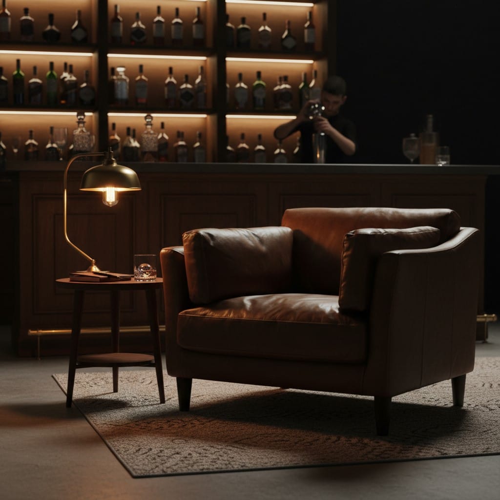 Vintage Leather Adina Armchair