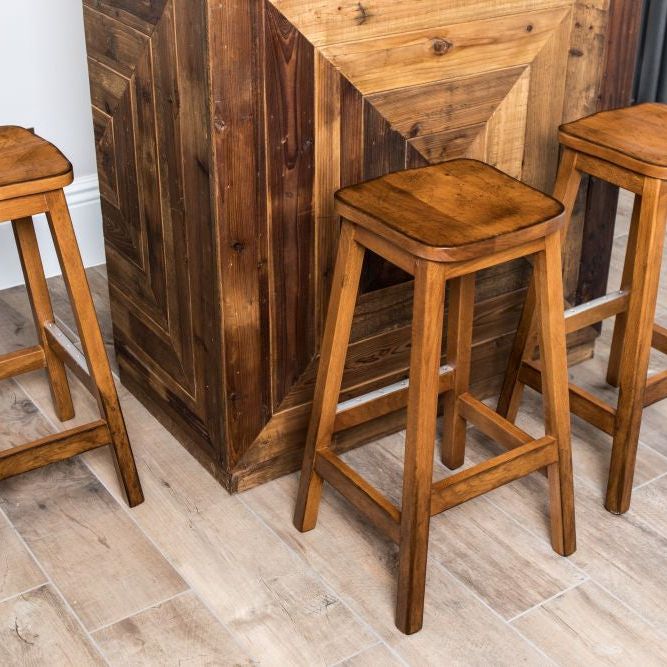 Chevron Reclaimed Pine Modular Bar