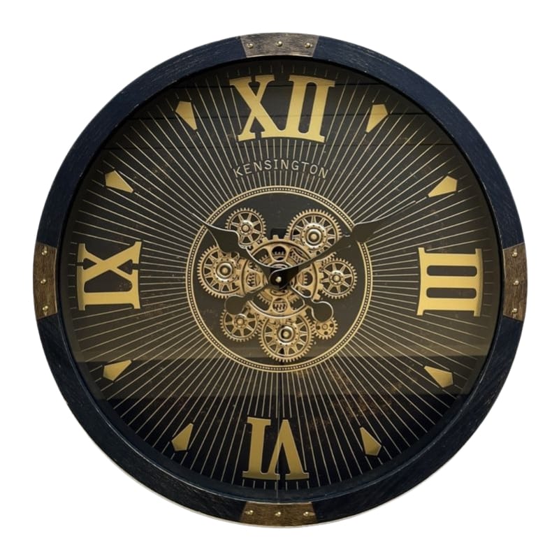 Wall Clock Kensington Sunburst Gear Wall Clock – 64cm