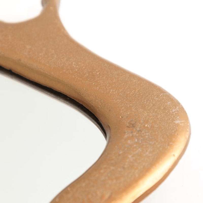 Wall Mirror Large Gold "Dali" Drip Aluminium Wall Mirror