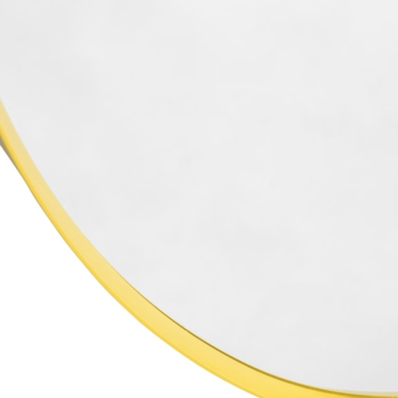 Wall Mirror Oval Gold Metal Flare-Framed Broadway Wall Mirror