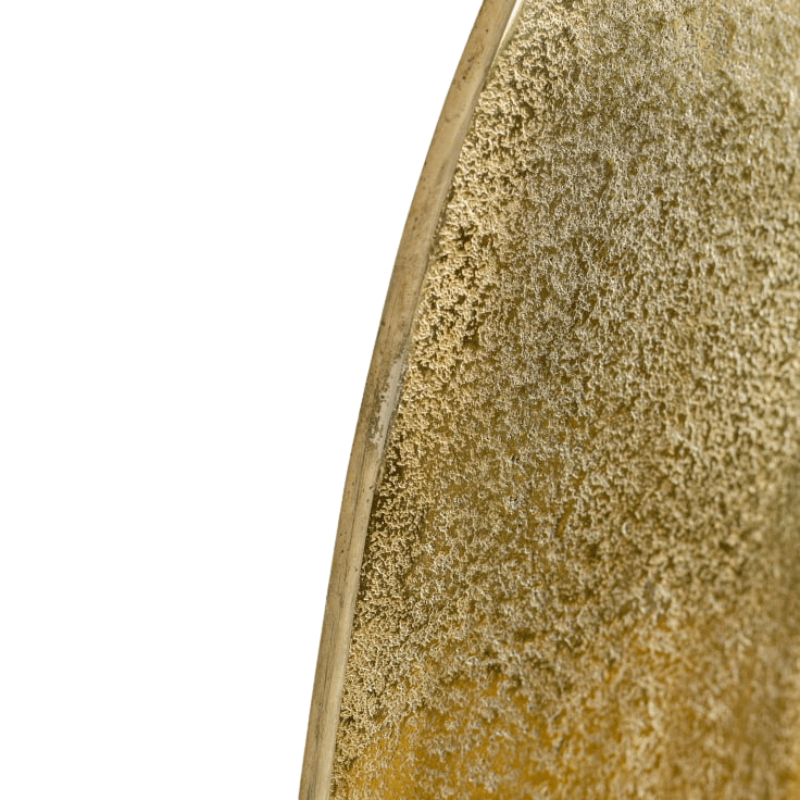Wall Mirror Round Champagne Gold Aluminium Wall Mirror