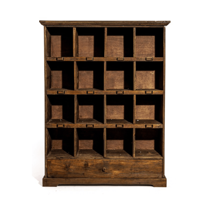 Wall Storage Unit Rustic Wooden Extra Large "Arundel" Freestanding Storage Unit
