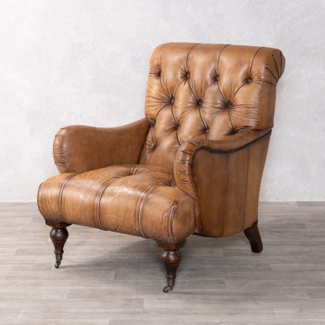 Westminster Buttoned Leather Armchair